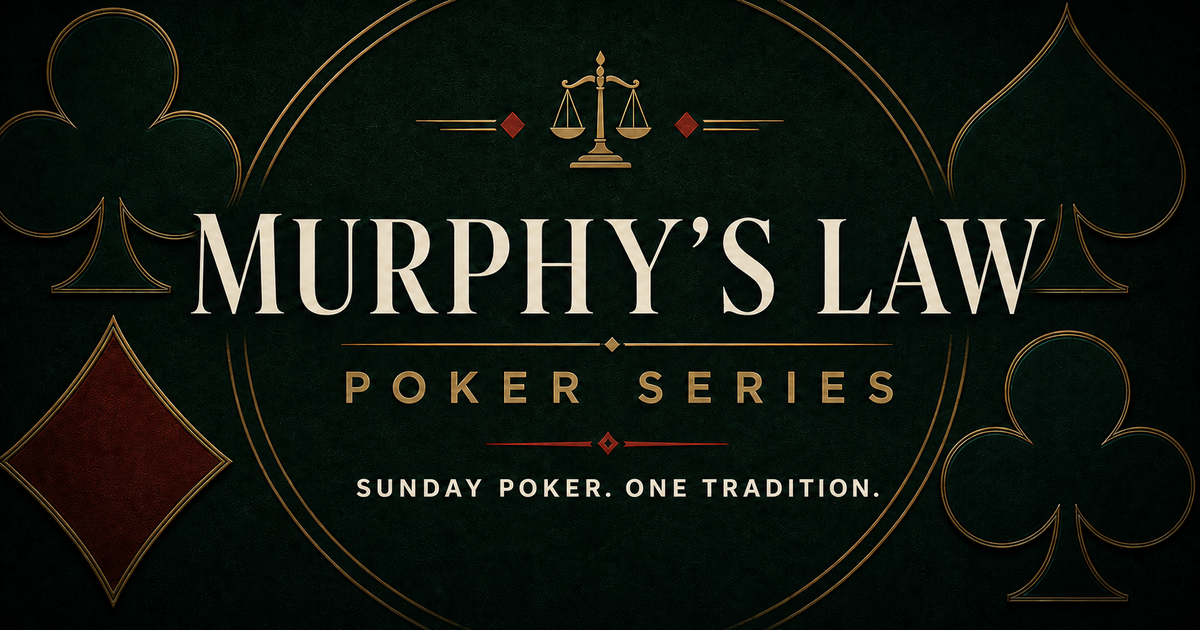 Murphy’s Law Poker Series website identity
